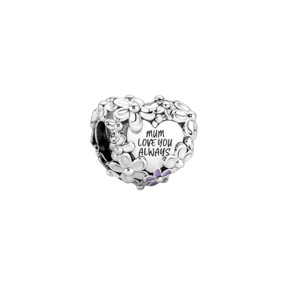 Anne Papatya Kalp Charm