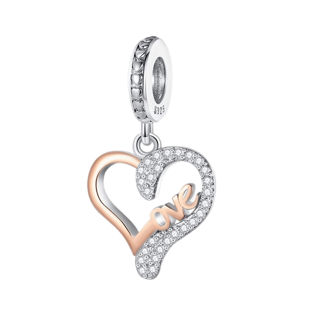 Zirkon Aşk Kalp Sarkan Charm